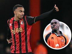 “Dia menunjukkan kepada saya video gol-golnya untuk sedikit dipamerkan. Kami membicarakan pertandingan saya segera setelah wasit meniup peluit akhir. Dia berbagi perasaannya, saya berbagi perasaan saya – terkadang kami tidak setuju…’ Eli Junior Kroupi tentang memiliki ayah pesepakbola terkenal