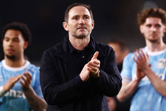 Coventry City mengincar manajer “luar biasa” jika Chelsea merekrut Lampard