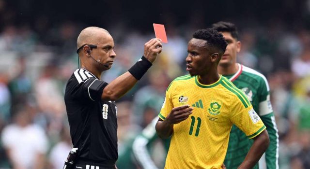 Zwane’s Red Card Vs Mexico Flagged In