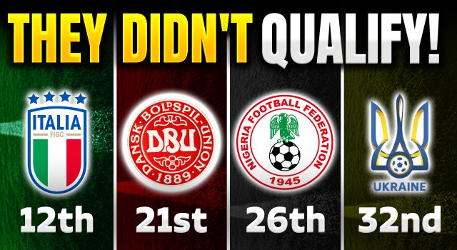 Top 5 Highest-Ranked Nations That Missed the 2026 FIFA World Cup